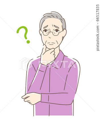 感到焦慮，懷疑和憂慮的男人 66517835