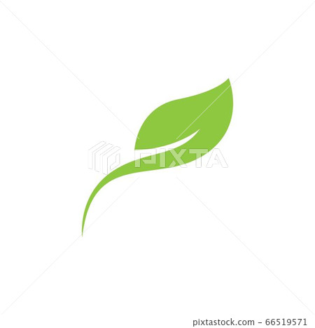 Eco icon green leaf vector illustration template - Stock Illustration ...