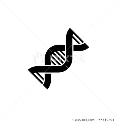 DNA, Chromosome, Genetic Flat Vector Icon 66519894