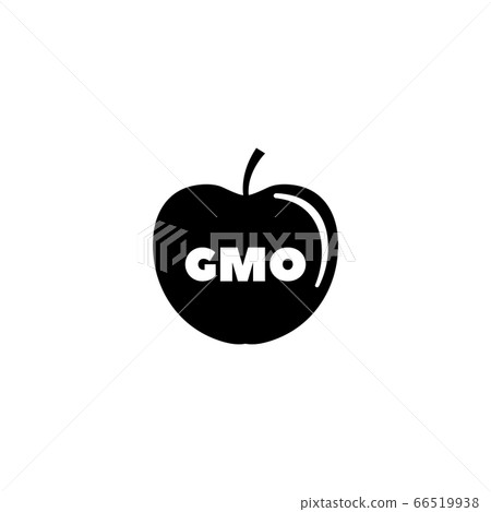 GMO Apple, Genetic Modified Eat Flat Vector Icon 66519938