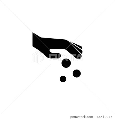 Pay Cash, Hand Throws Coins, Donate Flat Vector Pay Cash, Hand Throws Coins, Donate Flat Vector 66519947