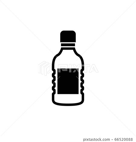 Plastic Bottle of Water Flat Vector Icon - Stock Illustration [66520088 ...
