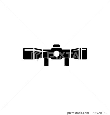 Optical Sniper Sight for Hunting Rifles. Flat Optical Sniper Sight for Hunting Rifles. Flat 66520189