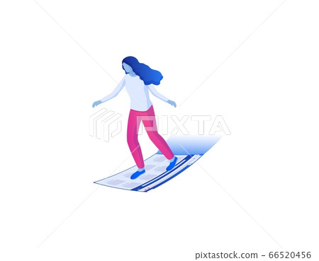 Web Surfing On Internet Sites Isometric Stock Illustration 66520456 Pixta