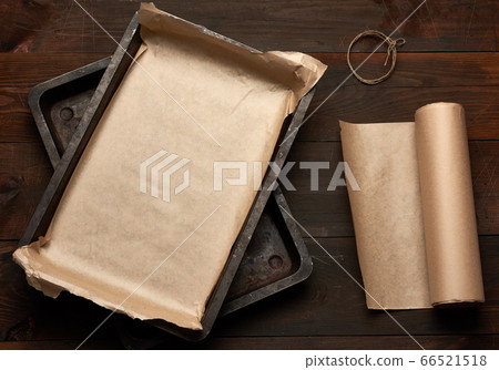 empty rectangular metal pan covered with brown empty rectangular metal pan covered with brown 66521518