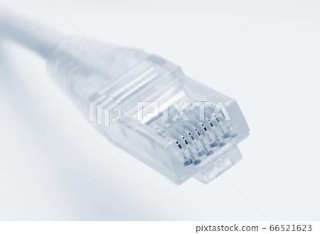 Connector RJ45 on patch cable. 66521623