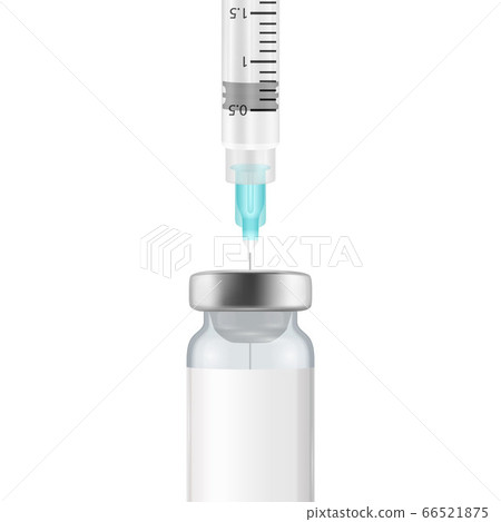 Vector 3d Realistic Bottle and Syringe. Coronavirus Vaccine, Botox, Fillers, Injections, Hyaluronic Acid Closeup Isolated. Drug Ampoule Design Template, Mockup. Vaccination concept. Front View Vector 3d Realistic Bottle and Syringe. Coronavirus Vaccine, Botox, Fillers, Injections, Hyaluronic Acid Closeup Isolated. Drug Ampoule Design Template, Mockup. Vaccination concept. Front View 66521875
