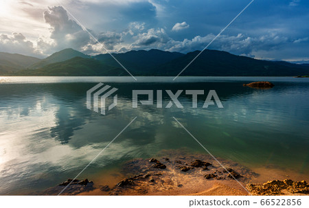 View of landscape nature and river and color of 66522856
