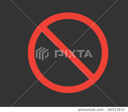 Stop icon, Prohibition no symbol, red circle, Stop icon, Prohibition no symbol, red circle, 66523652