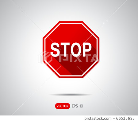 Traffic Stop Sign Icon, logo vector illustration 66523653