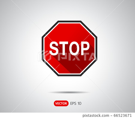 Traffic Stop Sign Icon, logo vector illustration Traffic Stop Sign Icon, logo vector illustration 66523671