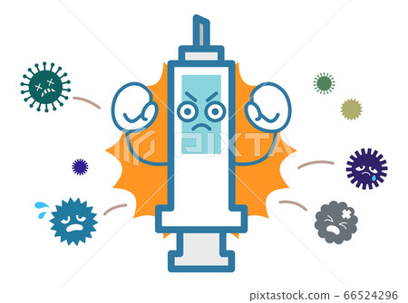 Injection character to fight off the virus 66524296