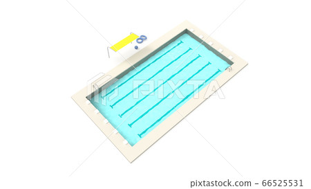 Summer, 25m pool School pool - Stock Illustration [66525531] - PIXTA