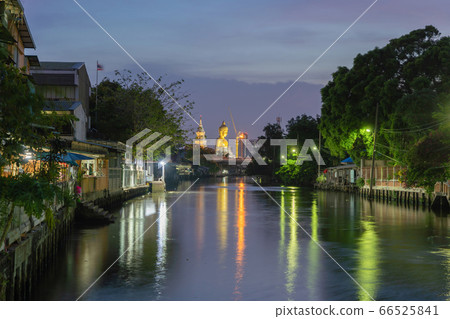 The Giant Golden Buddha in Wat Paknam Phasi 66525841