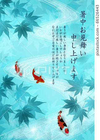 Momiji hot summer carp background Momiji hot summer carp background 66526443