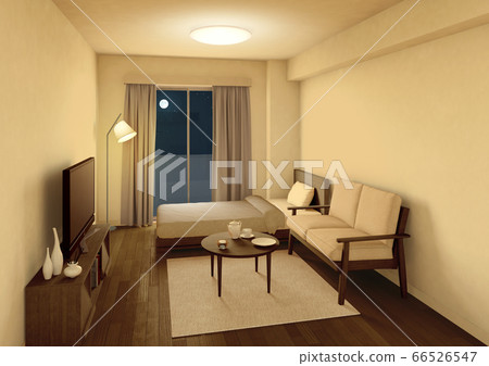 一室公寓夜景 一室公寓夜景 66526547