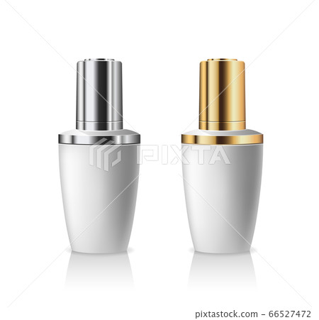 Dropper Bottles products, silver and gold bottle cap collections design on white background 66527472
