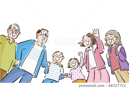 3 generation family standing from the bottom 3 generation family standing from the bottom 66527722