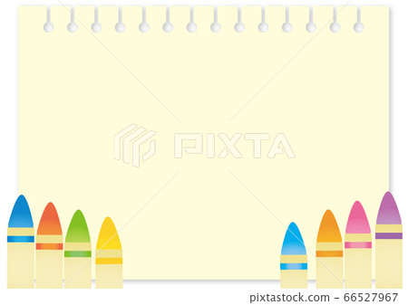 蠟筆和紙張背景 66527967