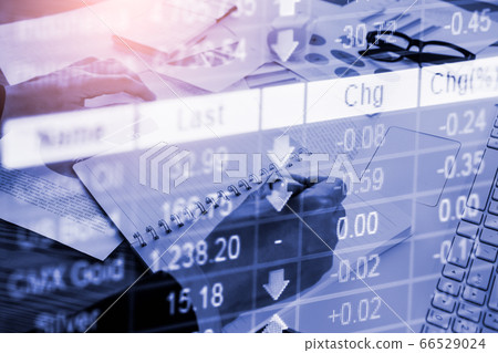 Stock market or forex trading graph and Stock market or forex trading graph and 66529024