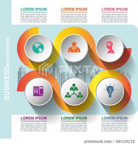 Business infographic template Business infographic template 66529219