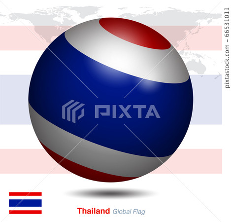 Thailand global flag Thailand global flag 66531011