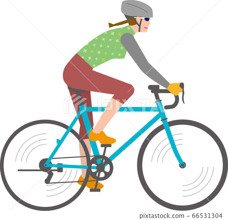 騎公路自行車的女人 騎公路自行車的女人 66531304