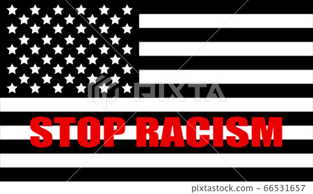 Black lives matter sign about the plurality of violence and anti-Black racism with American flag, USA Black lives matter sign about the plurality of violence and anti-Black racism with American flag, USA 66531657