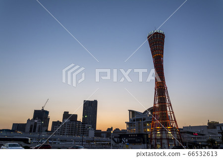 Night view of Kobe port Night view of Kobe port 66532613