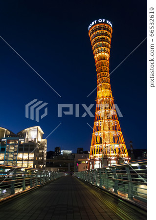 Night view of Kobe port Night view of Kobe port 66532619