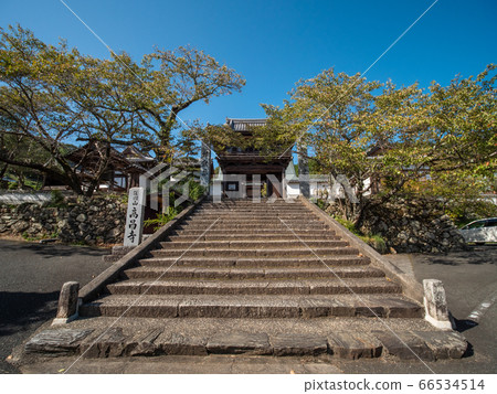 Wide-angle shot of the stone steps of Koshoji Temple Wide-angle shot of the stone steps of Koshoji Temple 66534514