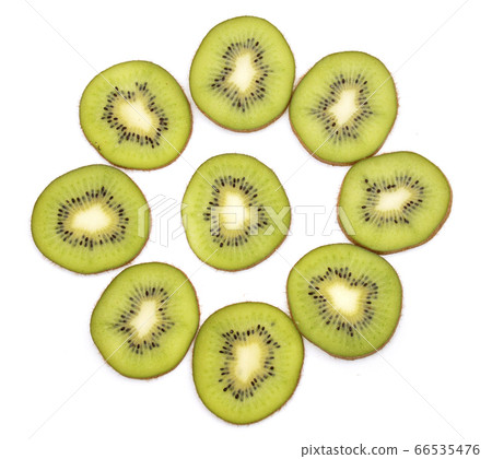 Kiwi fruit cut in slices Kiwi fruit cut in slices 66535476