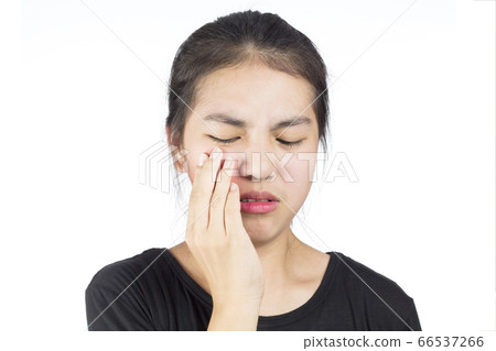 woman, isolated, person 66537266