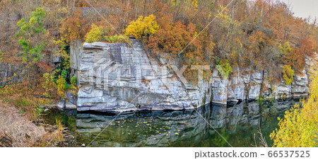 Buky Canyon and Hirskyi Tikych river in Ukraine Buky Canyon and Hirskyi Tikych river in Ukraine 66537525