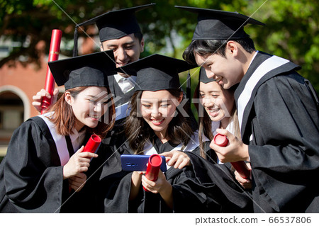 group happy graduates students 66537806