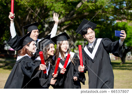 group happy graduates students 66537807