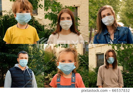 Different people take off their protective masks Different people take off their protective masks 66537832