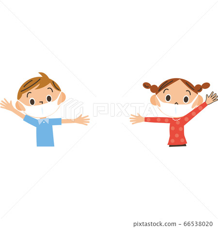 Social distance children - Stock Illustration [66538020] - PIXTA