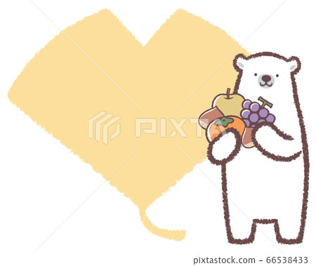 Polar bear size and autumn taste frame Polar bear size and autumn taste frame 66538433