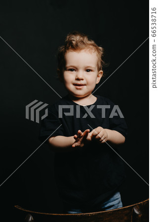 portrait of a cute Caucasian child boy portrait of a cute Caucasian child boy 66538716