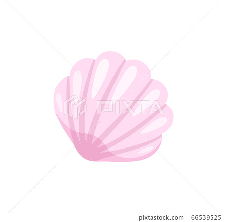 Summer Seashell, Beach Conch Isolated Icon Closeup Summer Seashell, Beach Conch Isolated Icon Closeup 66539525