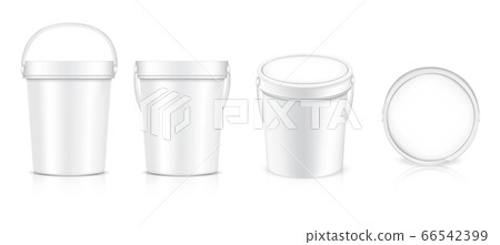 3D mock up realistic Bucket Bottle packaging 66542399