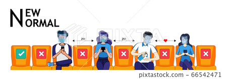 People wear protective mask and face shield make social distancing for shuttle shuttle bus, subway, railway, sky train during CoVID-19. New normal behavior lifestyle in daily after covid-19 outbreak. People wear protective mask and face shield make social distancing for shuttle shuttle bus, subway, railway, sky train during CoVID-19. New normal behavior lifestyle in daily after covid-19 outbreak. 66542471