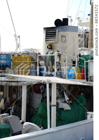 Training boat docked at Misaki Port Training boat docked at Misaki Port 66543372