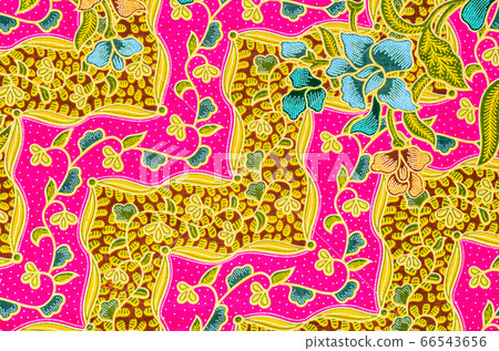 The beautiful of art Batik textile pattern. The beautiful of art Batik textile pattern. 66543656