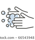 Simple illustration of hand washing 66543948