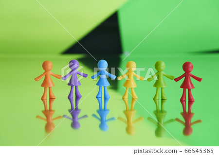 Colorful doll stage 66545365