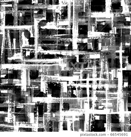 Abstract grunge cross geometric shapes contemporary art black white seamless pattern background Abstract grunge cross geometric shapes contemporary art black white seamless pattern background 66545691