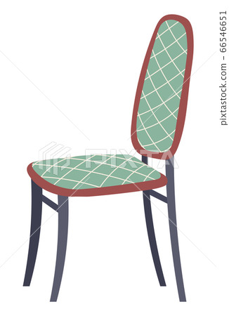 Green chair with a decorative stripe of robm with Wooden Legs, Chair Sofa Vector 66546651
