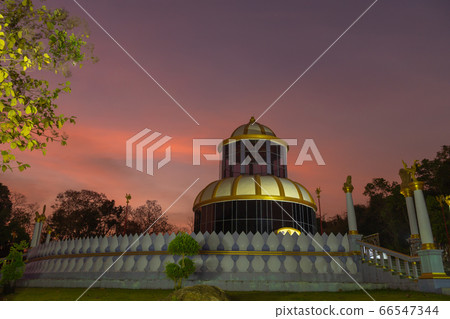 .scenery sunset at beautiful pagoda. .scenery sunset at beautiful pagoda. 66547344